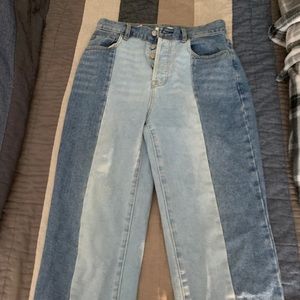 Pacsun two tone mom jeans